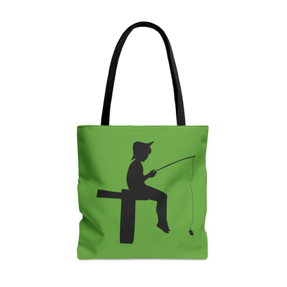 Tote Bag: Fishing Green