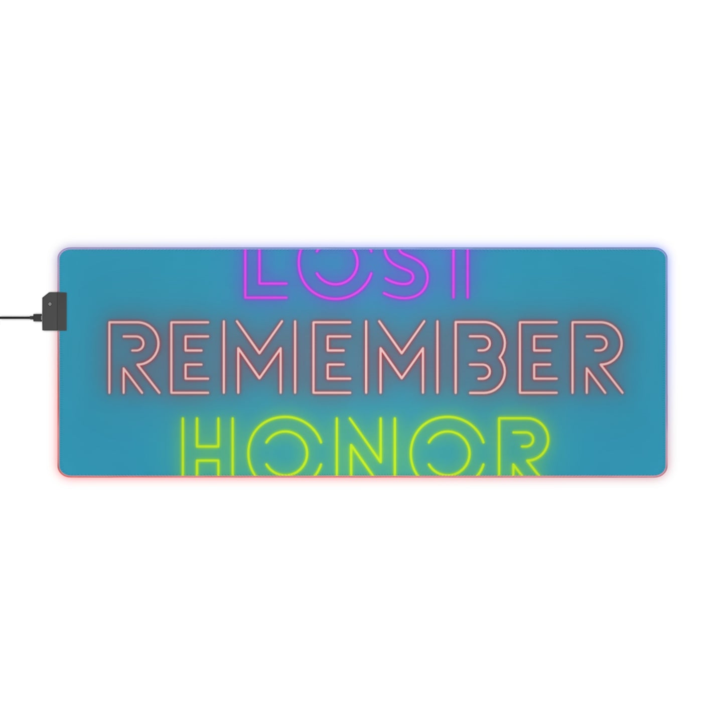 LED Gaming Mouse Pad: Lost Remember Honor Turquoise