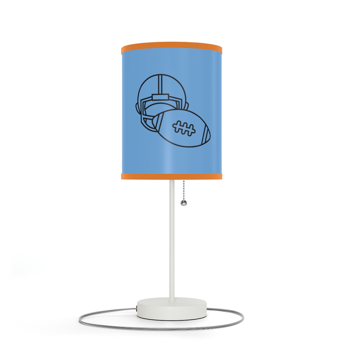 Lamp on a Stand, US|CA plug: Football Lite Blue