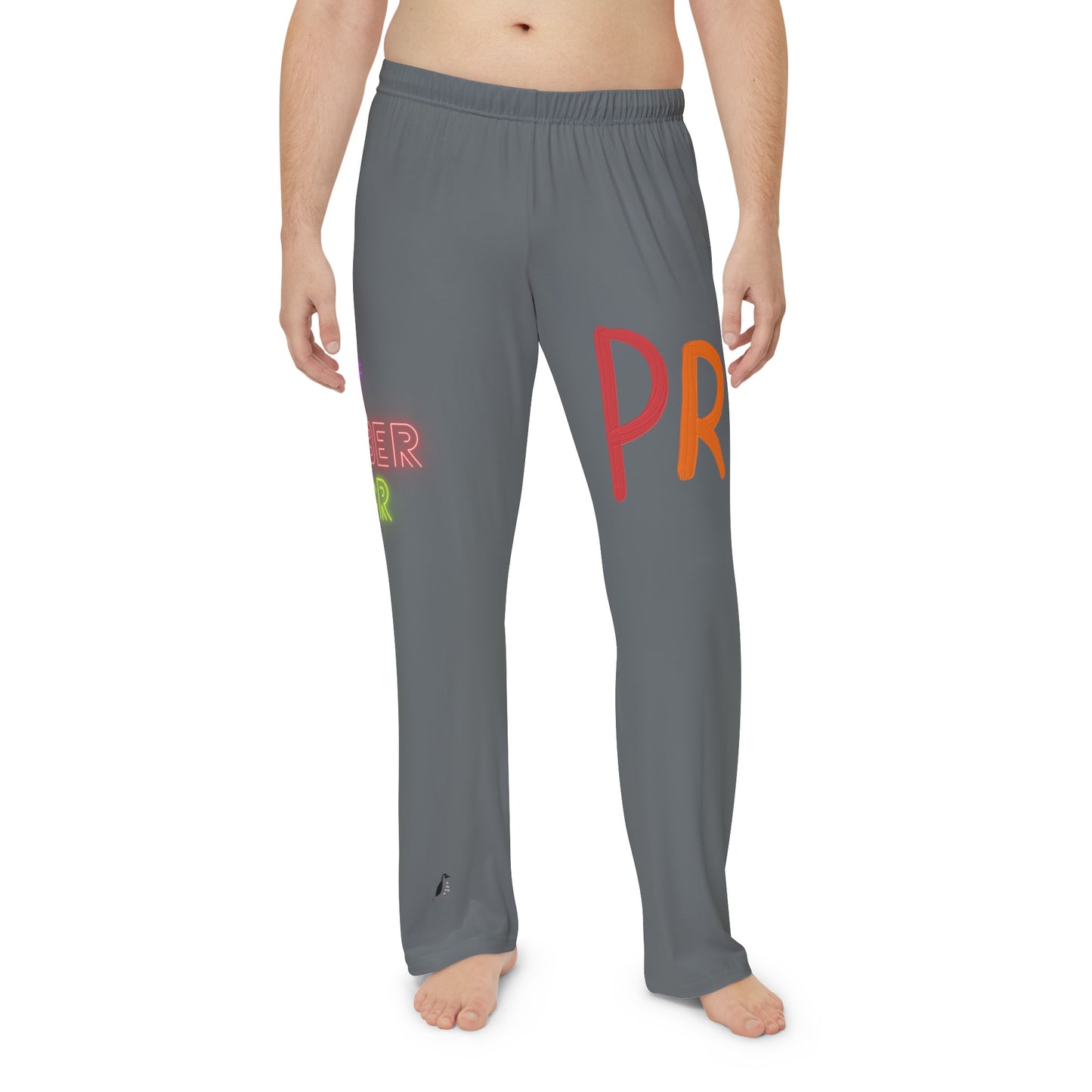 Men's Pajama Pants: LGBTQ Pride Dark Grey