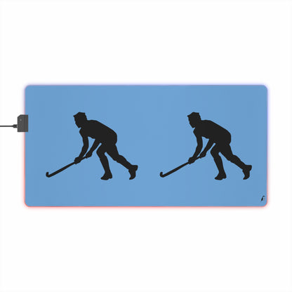 LED Gaming Mouse Pad: Hockey Lite Blue