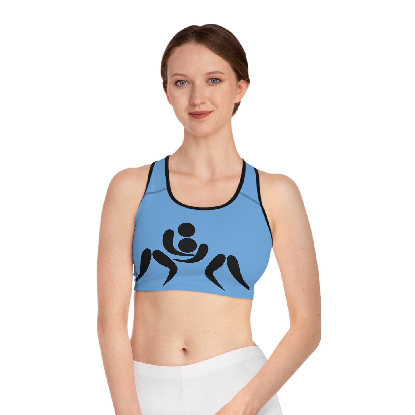 Sports Bra: Wrestling Lite Blue