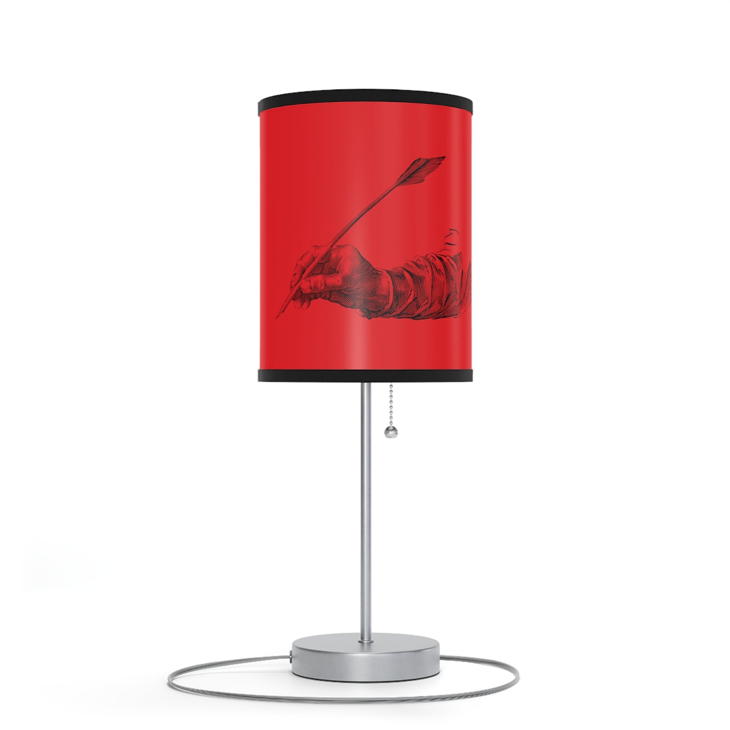 Lamp on a Stand, US|CA plug: Writing Red 