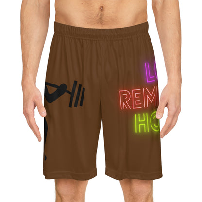 Basketball Shorts: Weightlifting Brown