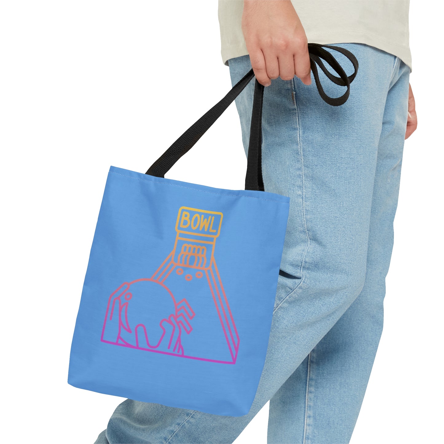 Tote Bag: Bowling Lite Blue