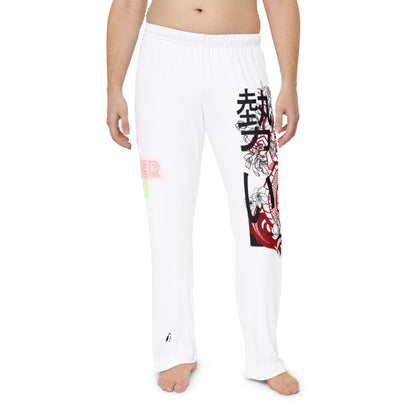 Men's Pajama Pants: Dragons White