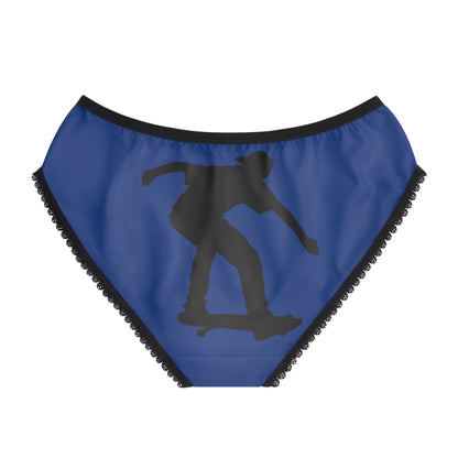 Women's Briefs: Skateboarding Dark Blue