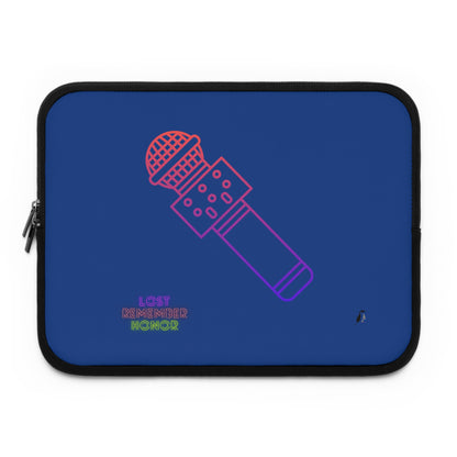 Laptop Sleeve: Music Dark Blue