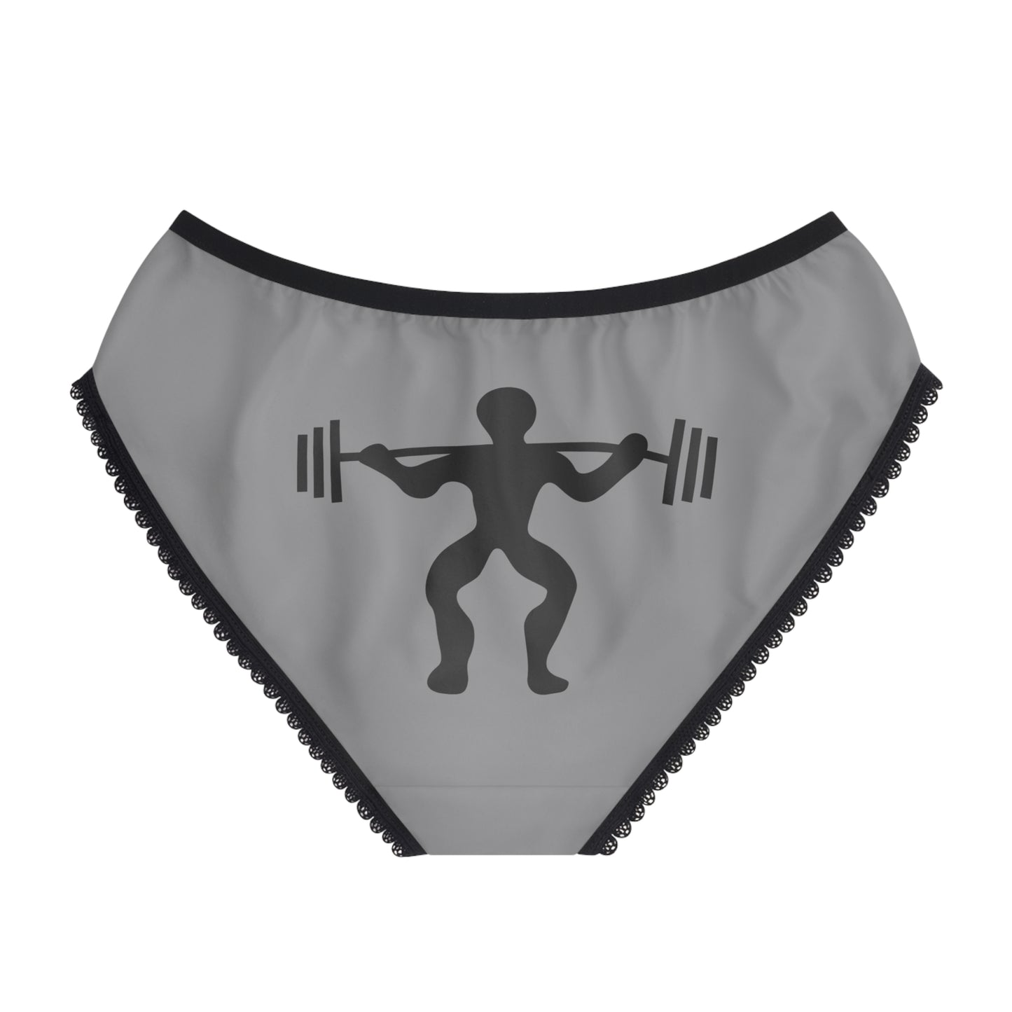 Women's Briefs: Weightlifting Grey