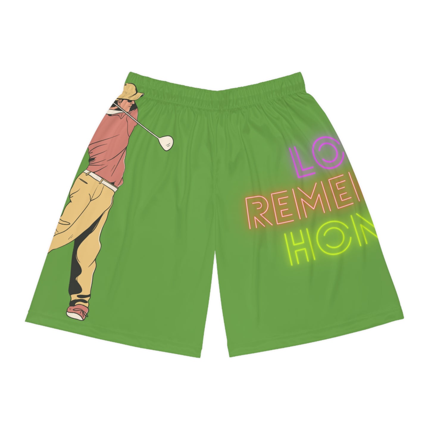 Basketball Shorts: Golf Green