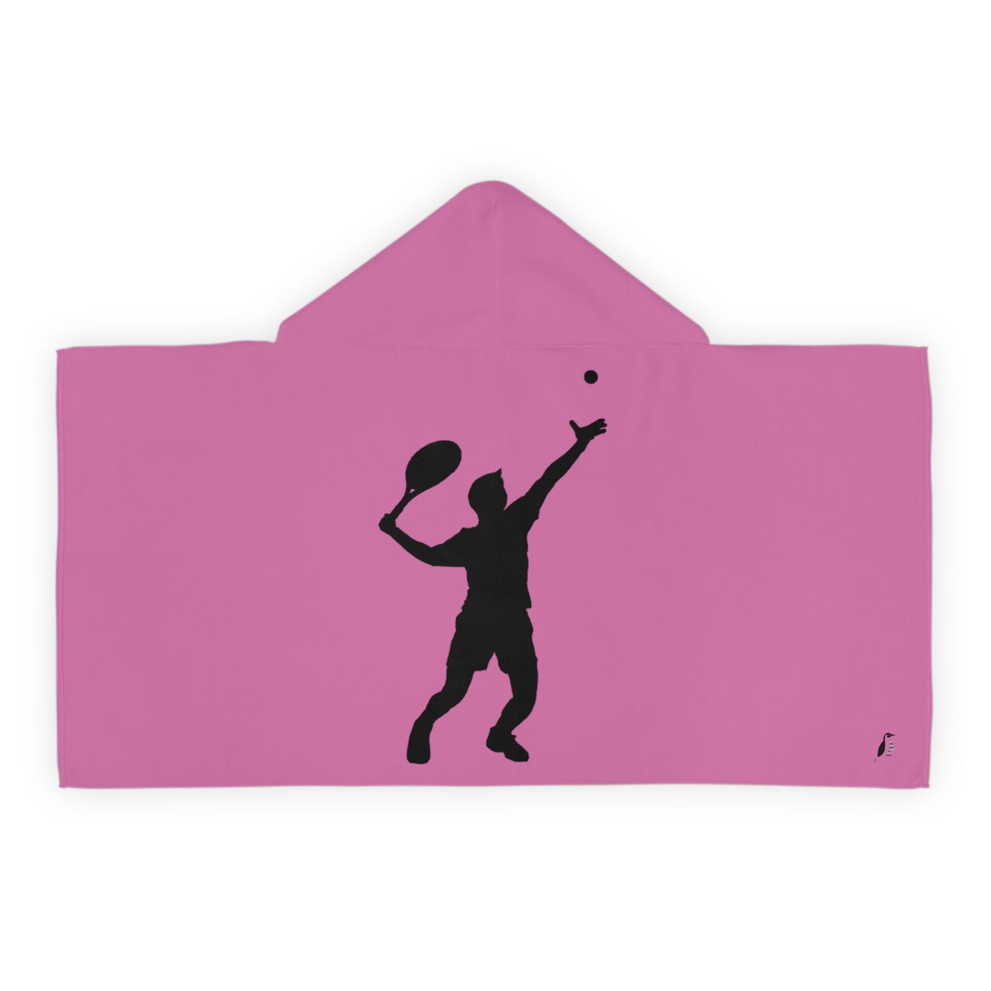 Youth Hooded Towel: Tennis Lite Pink