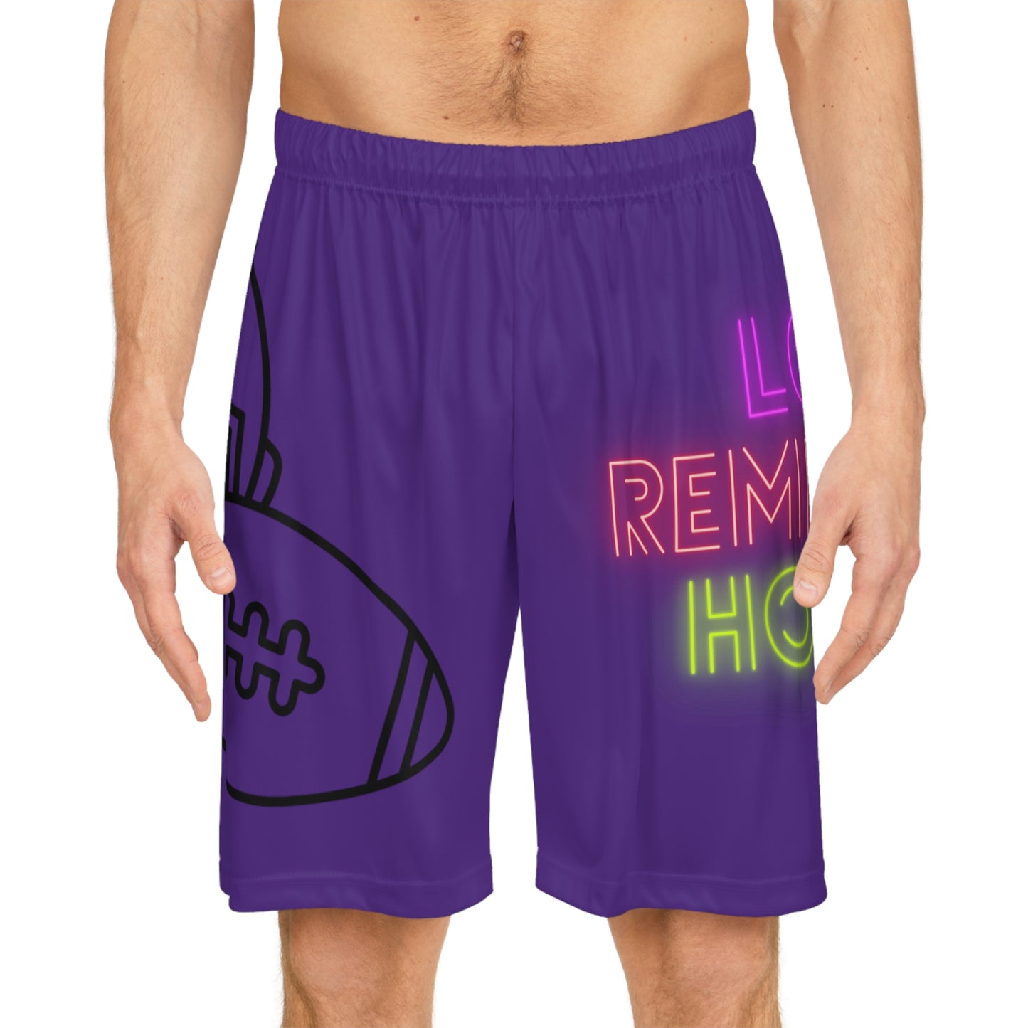 Basketball Shorts: Football Purple