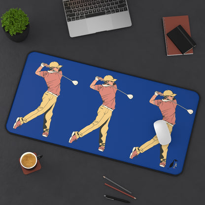 Desk Mat: Golf Dark Blue