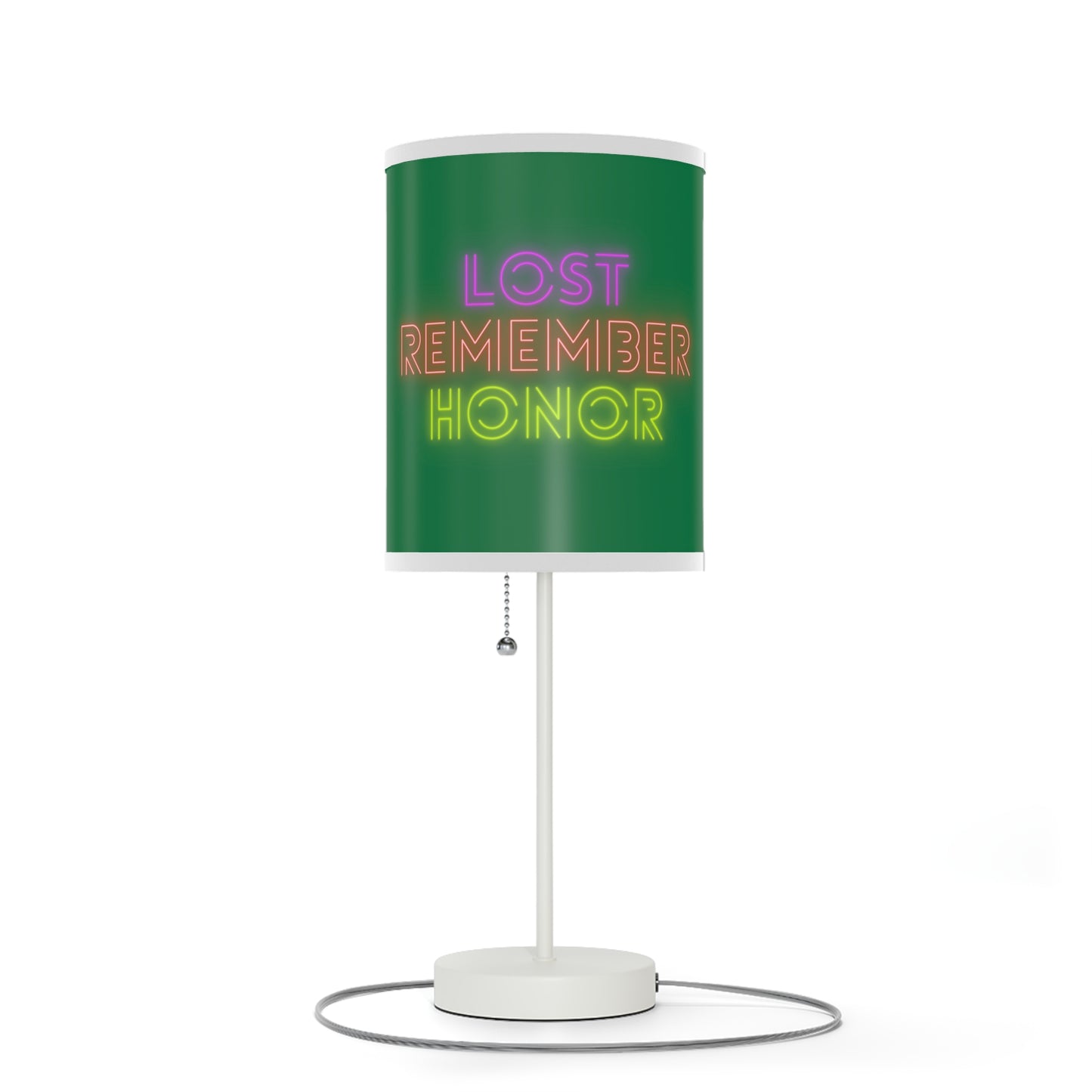 Lamp on a Stand, US|CA plug: Weightlifting Dark Green