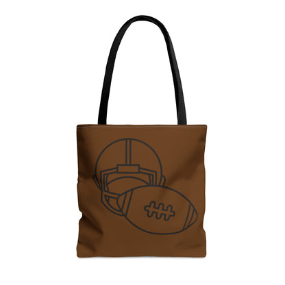 Tote Bag: Football Brown