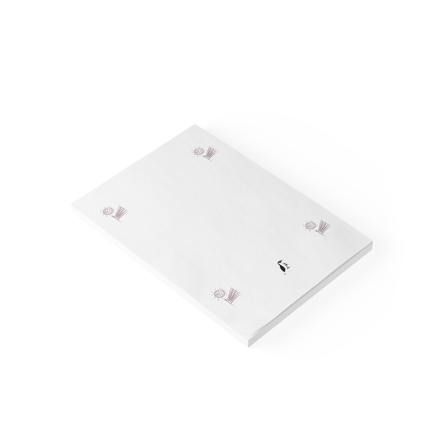 Post-it® Note Pads: Volleyball White