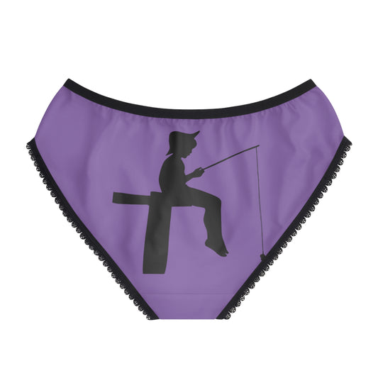 Women's Briefs: Fishing Lite Purple