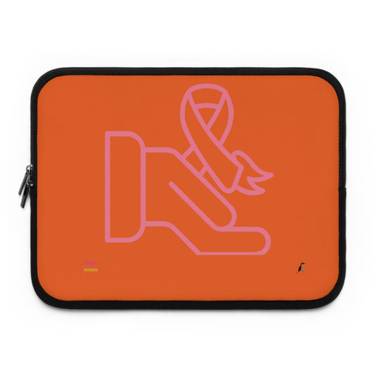 Laptop Sleeve: Fight Cancer Orange