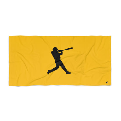 Beach Towel: Baseball Yellow