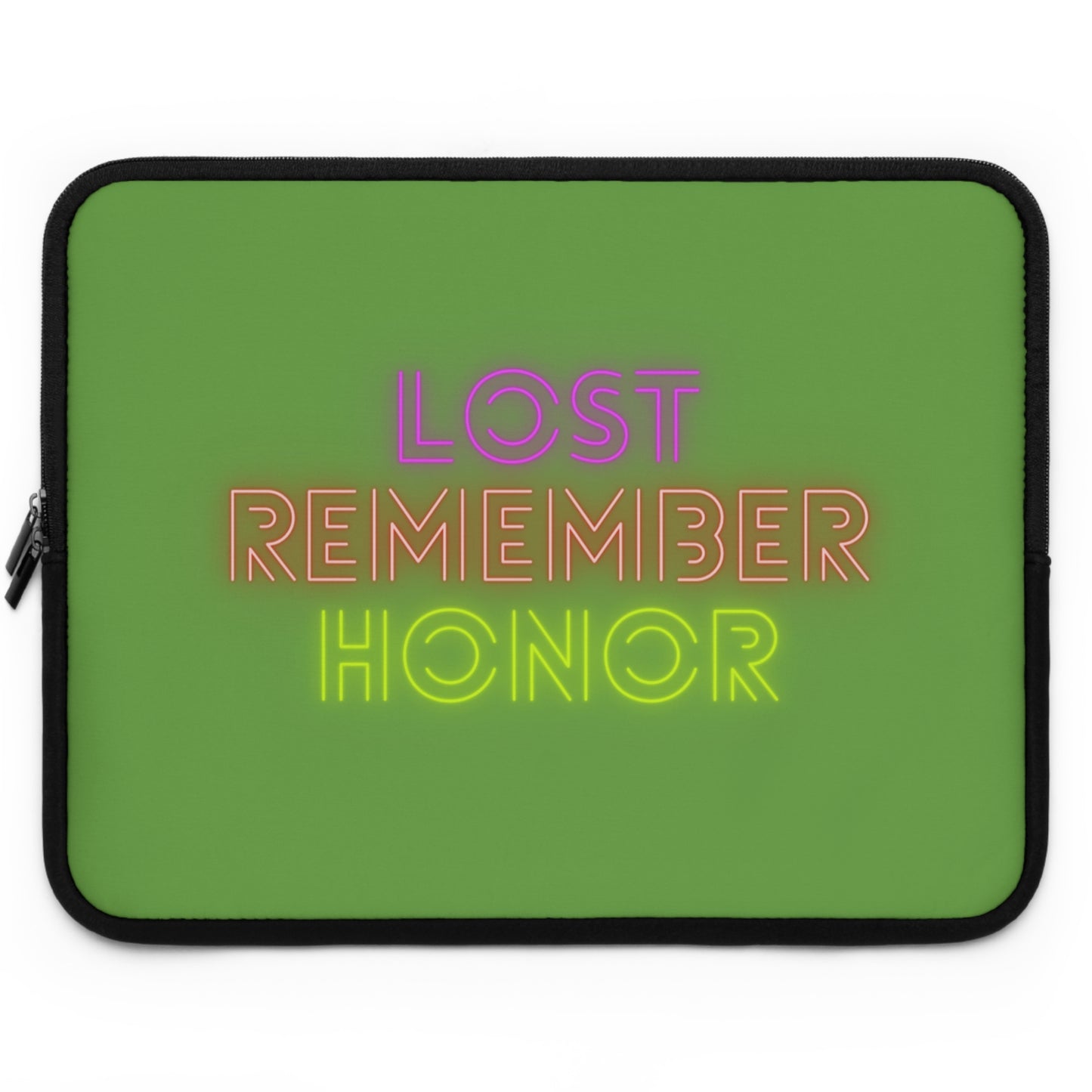 Laptop Sleeve: Lost Remember Honor Green