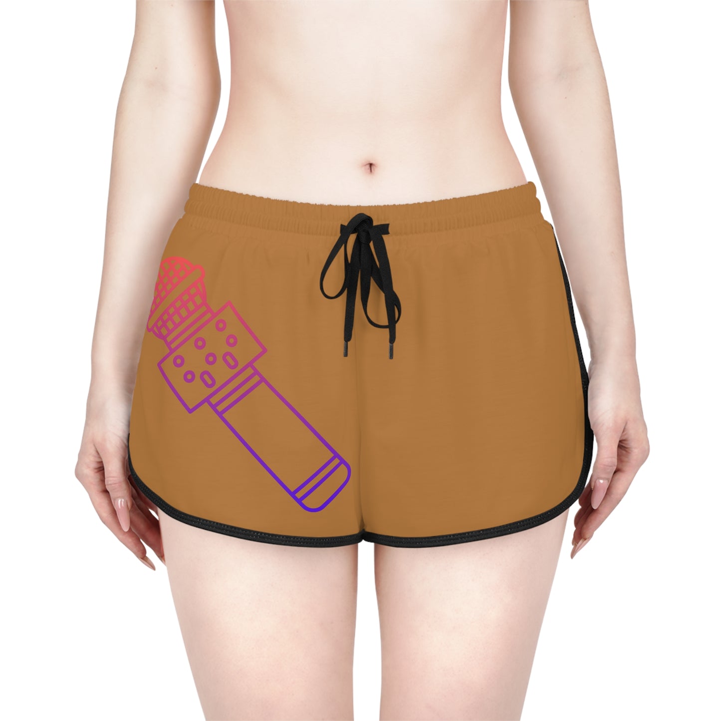 Women's Relaxed Shorts: Music Lite Brown