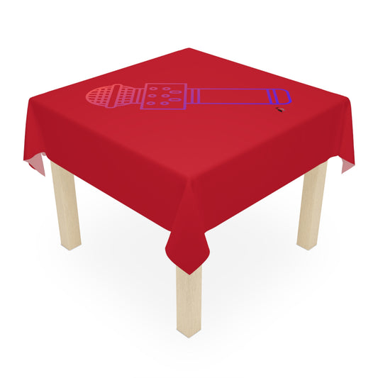 Tablecloth: Music Dark Red