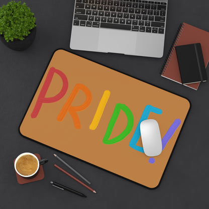 Desk Mat: LGBTQ Pride Lite Brown