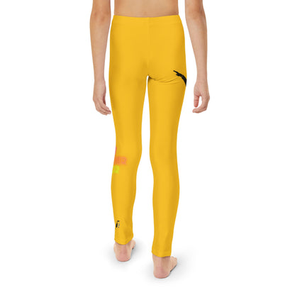 Youth Full-Length Leggings: Dance Yellow