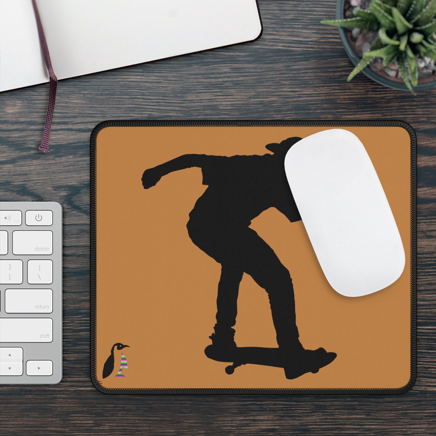 Gaming Mouse Pad: Skateboarding Lite Brown