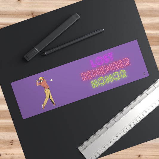 Bumper Stickers: Golf Lite Purple