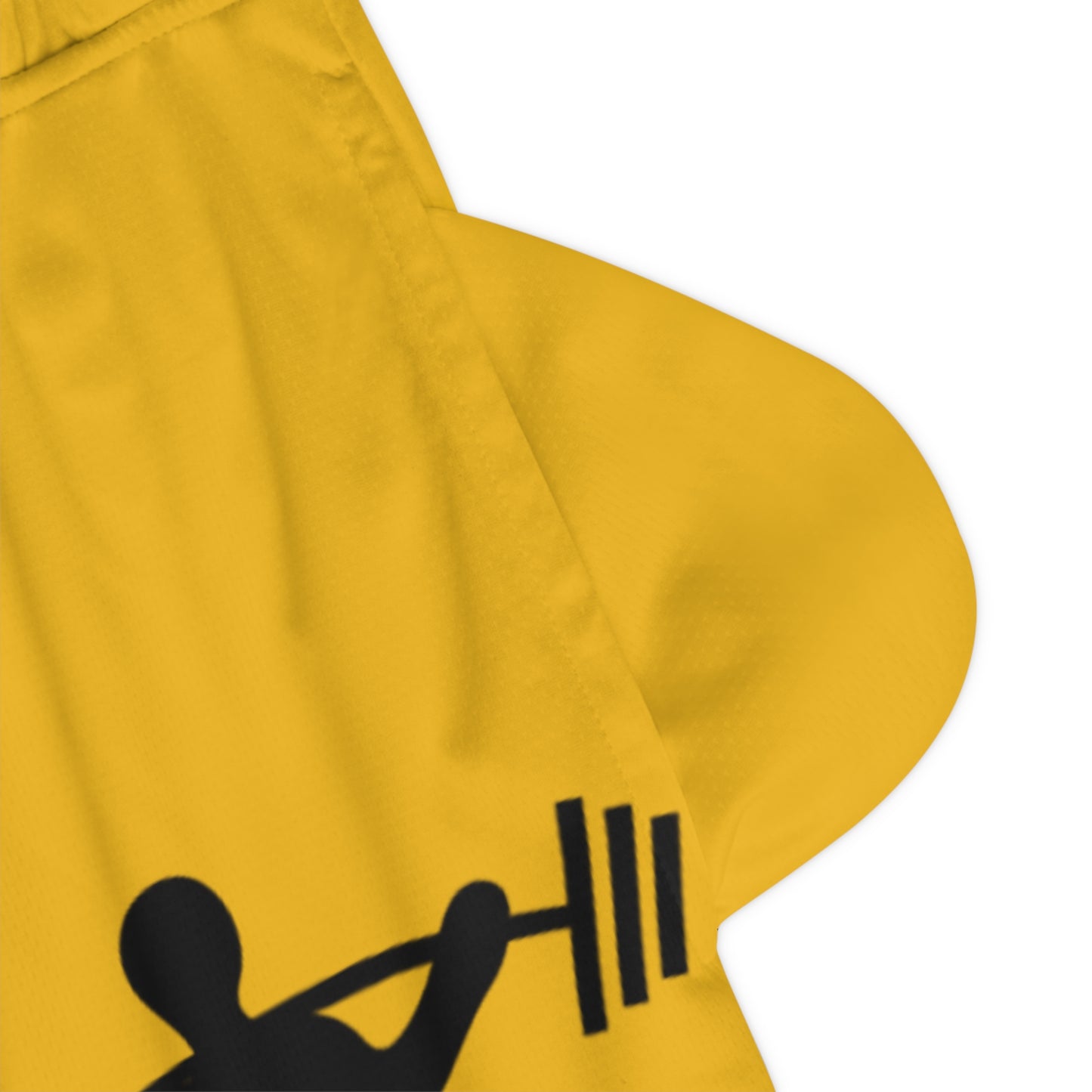 Basketball Rib Shorts: Weightlifting Yellow