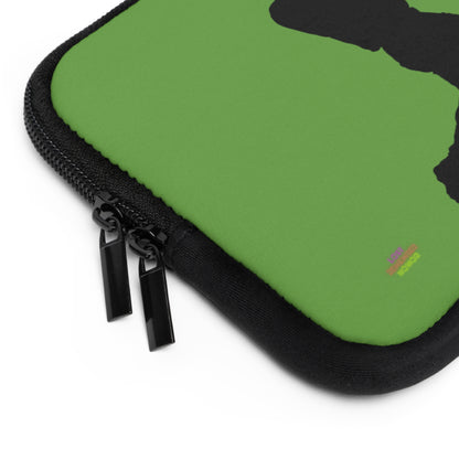 Laptop Sleeve: Baseball Green