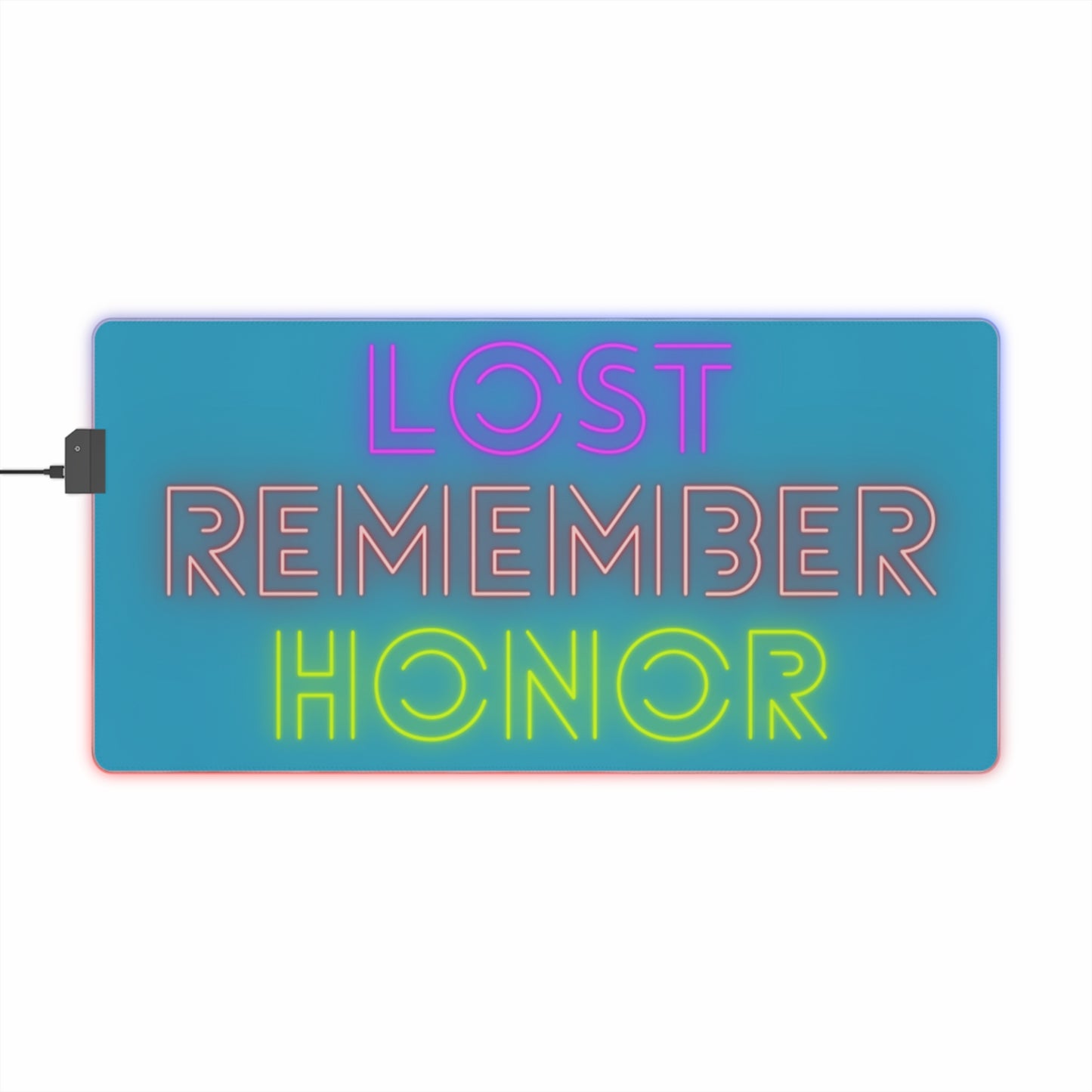 LED Gaming Mouse Pad: Lost Remember Honor Turquoise