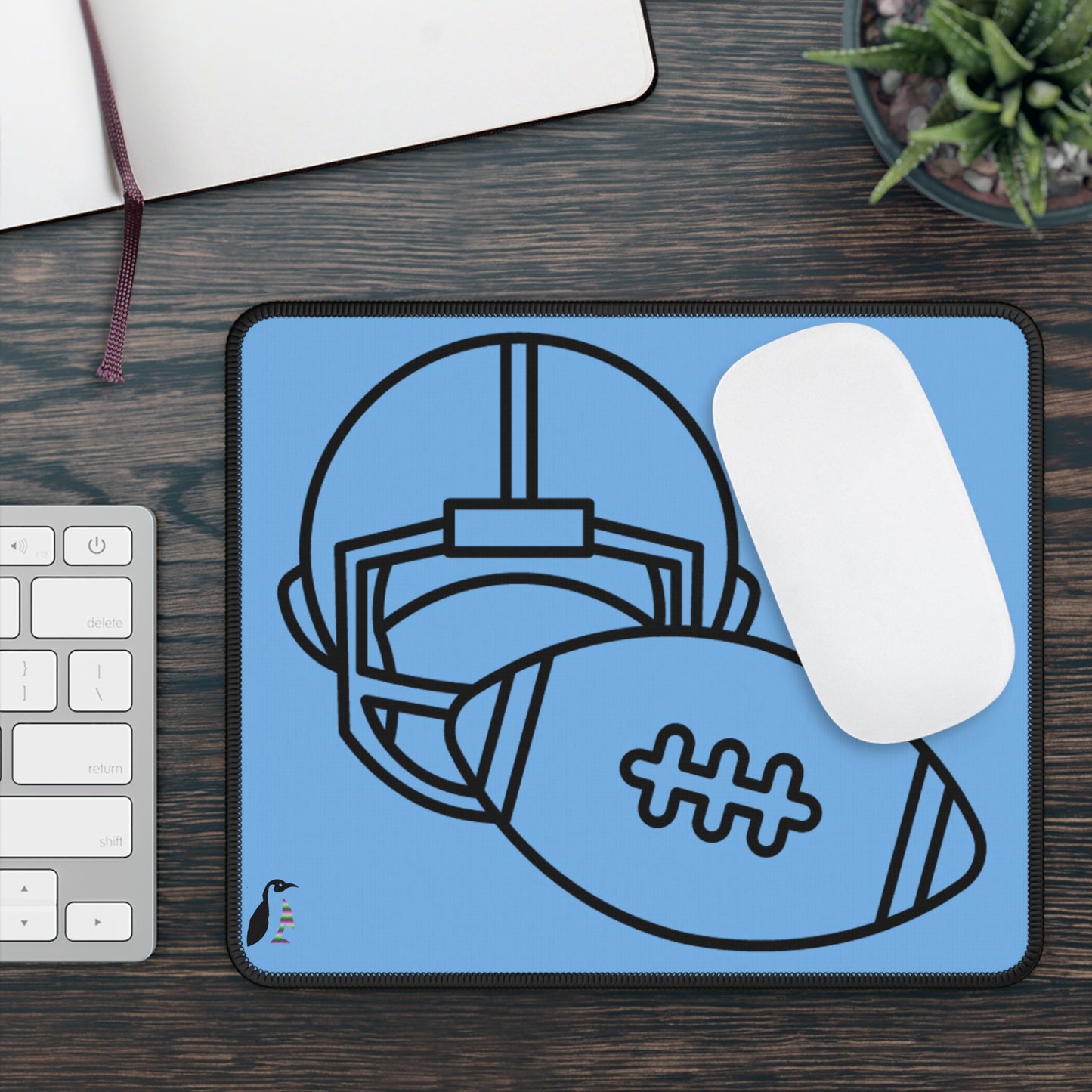 Gaming Mouse Pad: Football Lite Blue