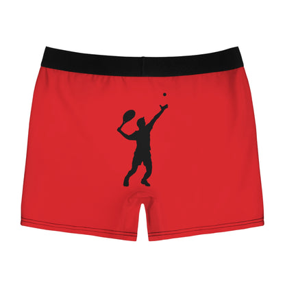 Men's Boxer Briefs: Tennis Red