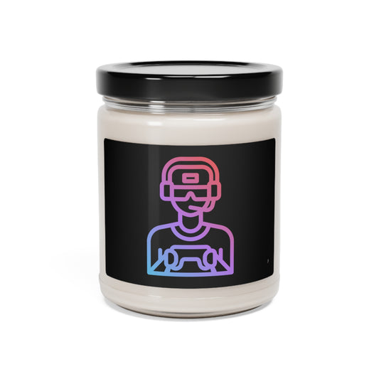 Scented Soy Candle, 9oz: Gaming Black