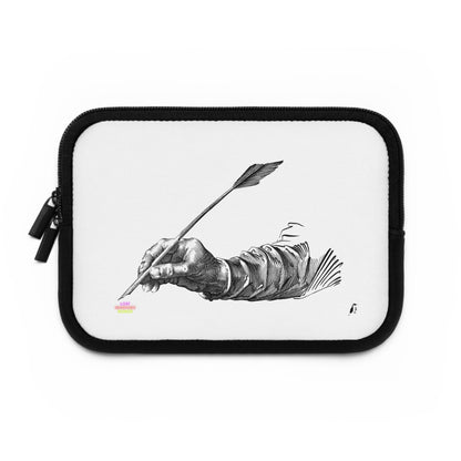 Laptop Sleeve: Writing White