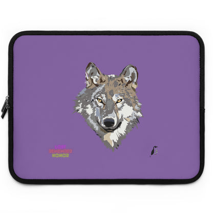 Laptop Sleeve: Wolves Lite Purple