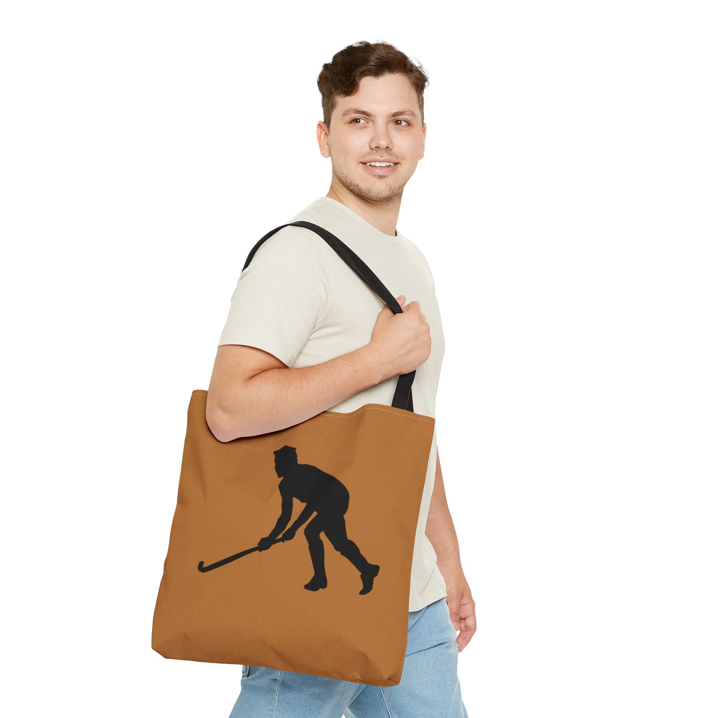 Tote Bag: Hockey Lite Brown