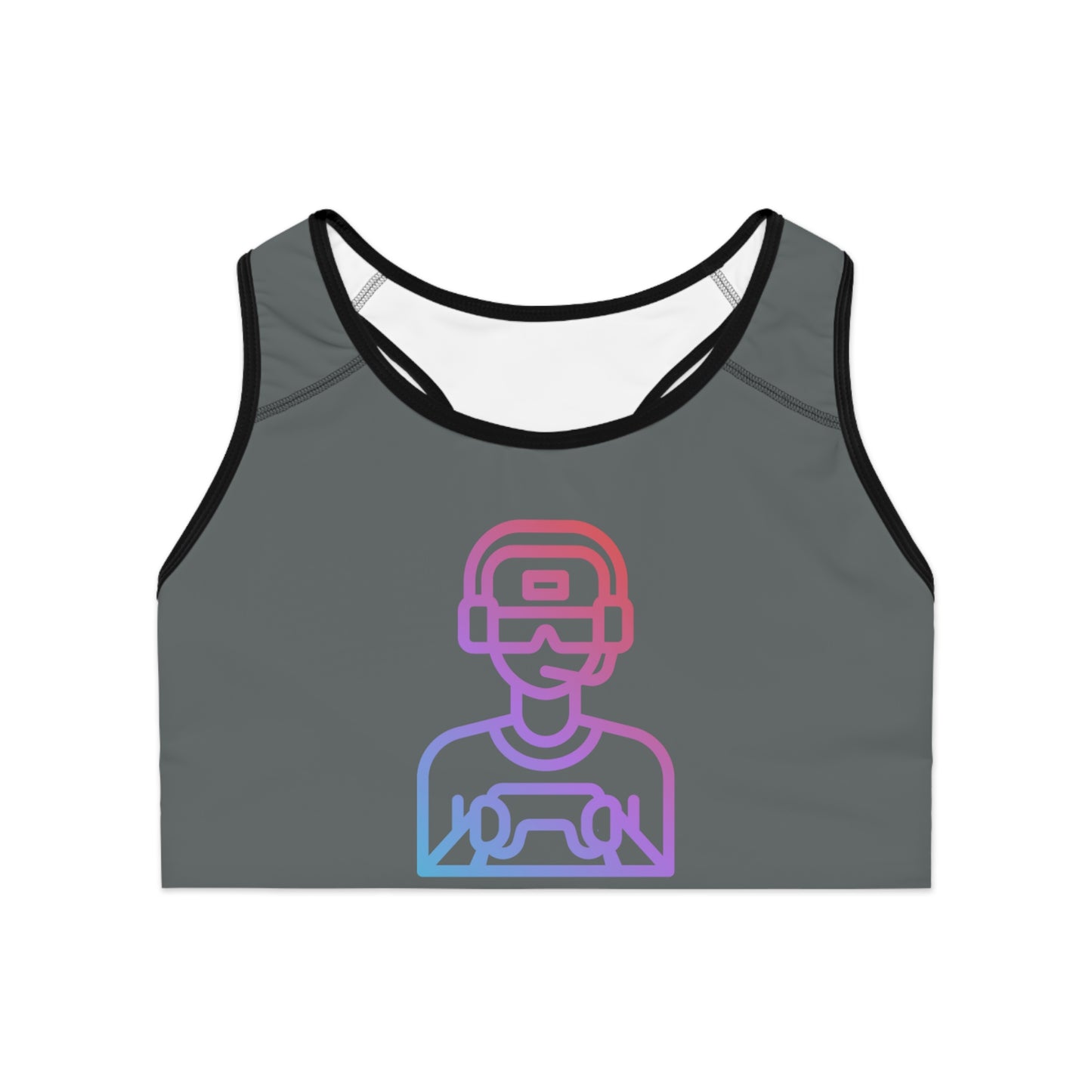 Sports Bra: Gaming Dark Grey