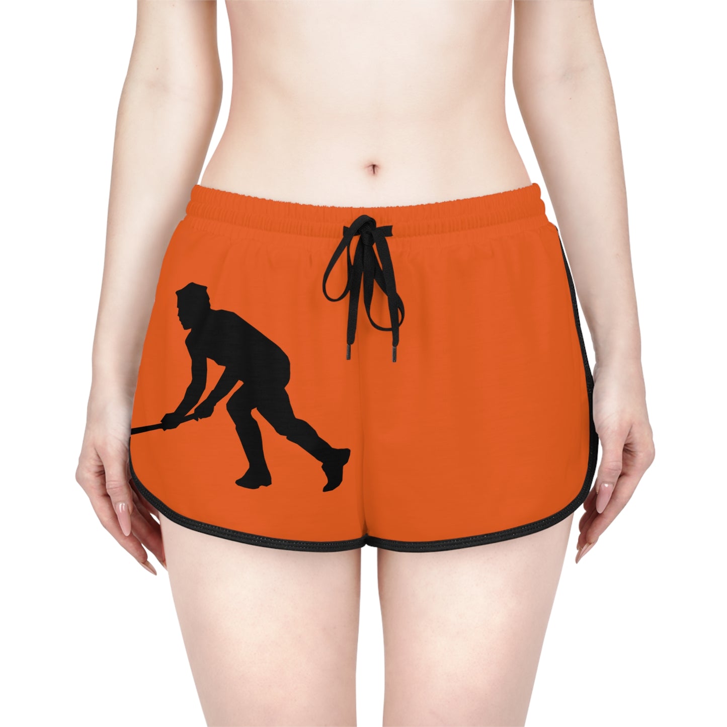 Women's Relaxed Shorts: Hockey Orange