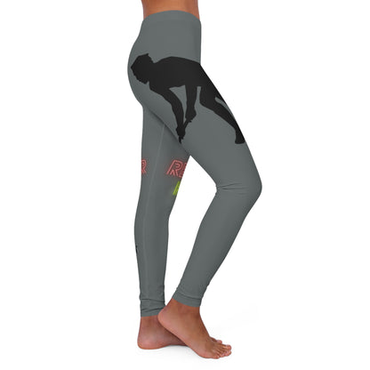 Women's Spandex Leggings: Hockey Dark Grey