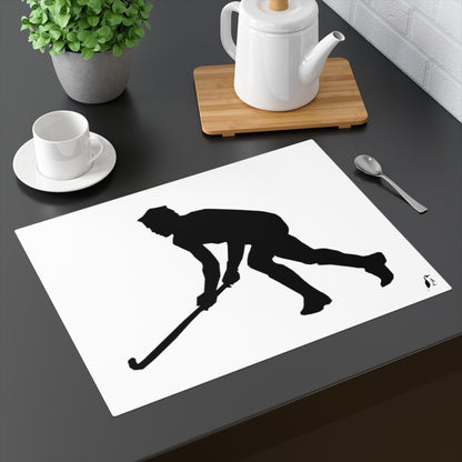 Placemat, 1pc: Hockey White