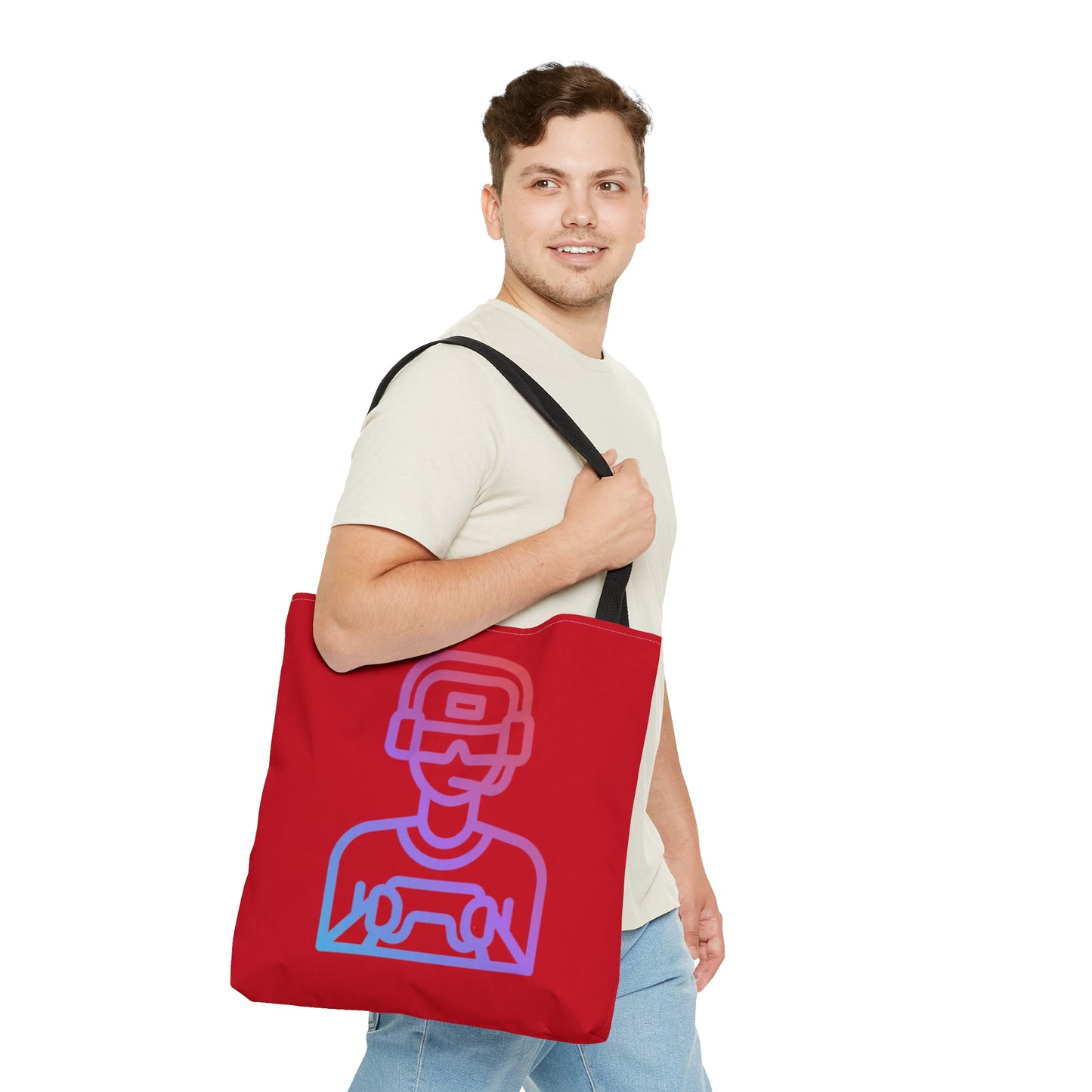 Tote Bag: Gaming Dark Red