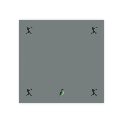 Post-it® Note Pads: Baseball Dark Grey