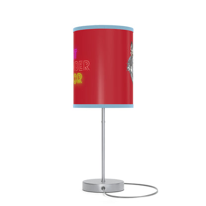 Lamp on a Stand, US|CA plug: Wolves Dark Red