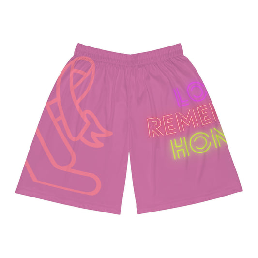 Basketball Shorts: Fight Cancer Lite Pink