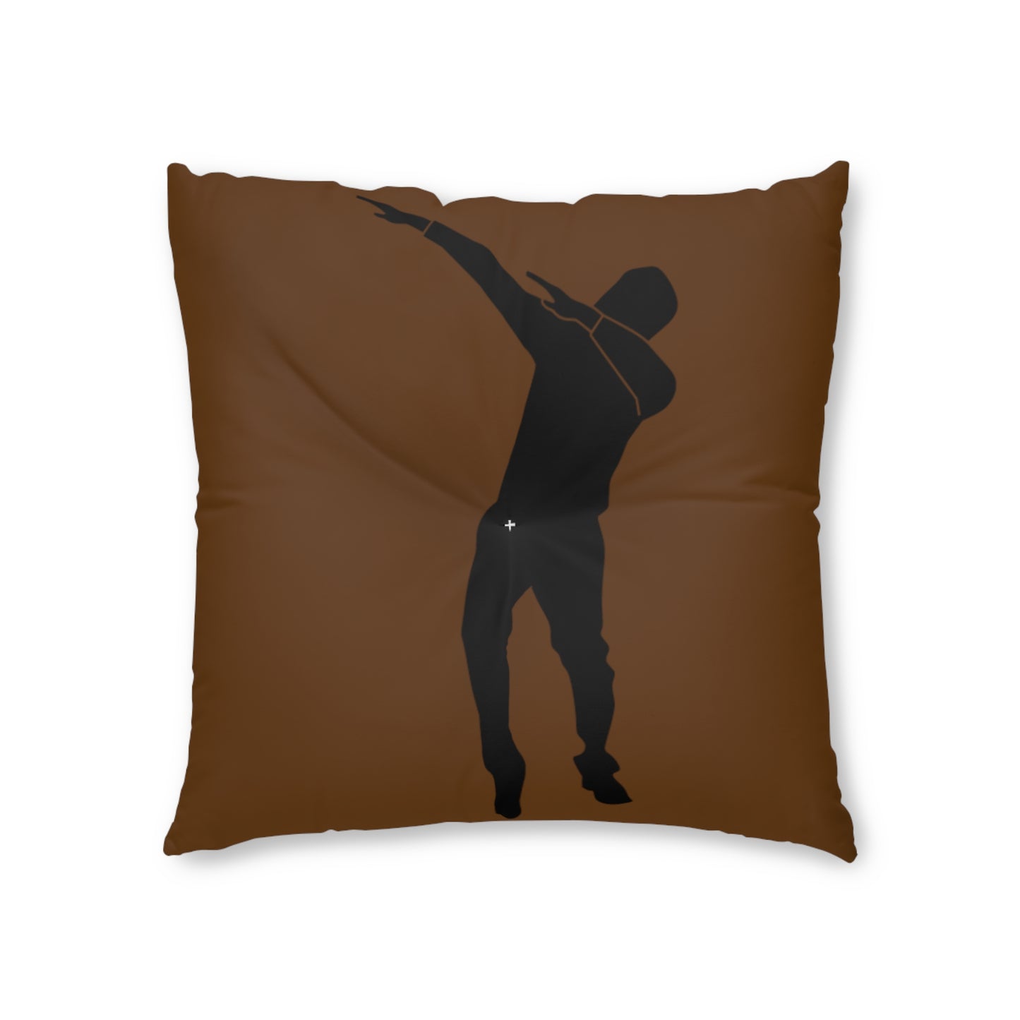 Tufted Floor Pillow, Square: Dance Brown