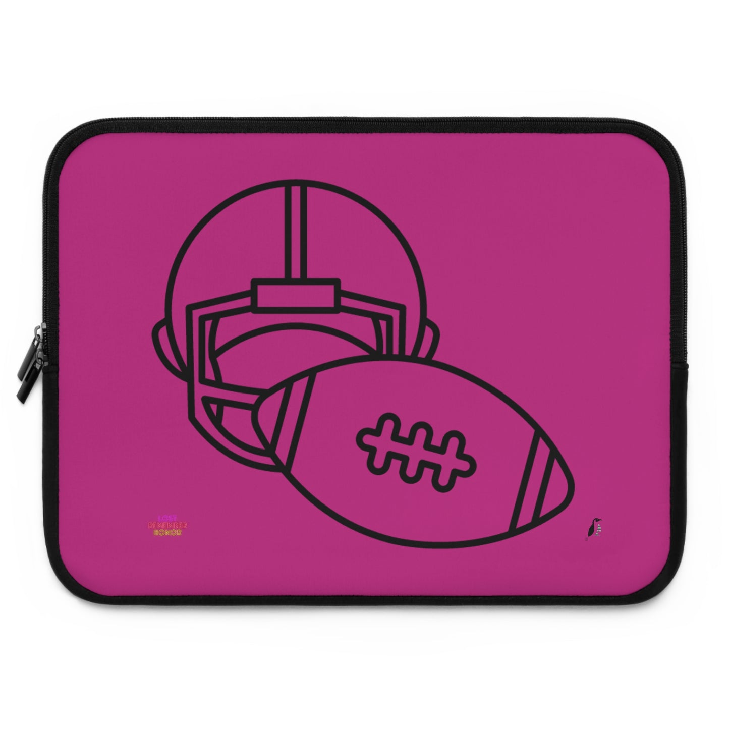 Laptop Sleeve: Football Pink