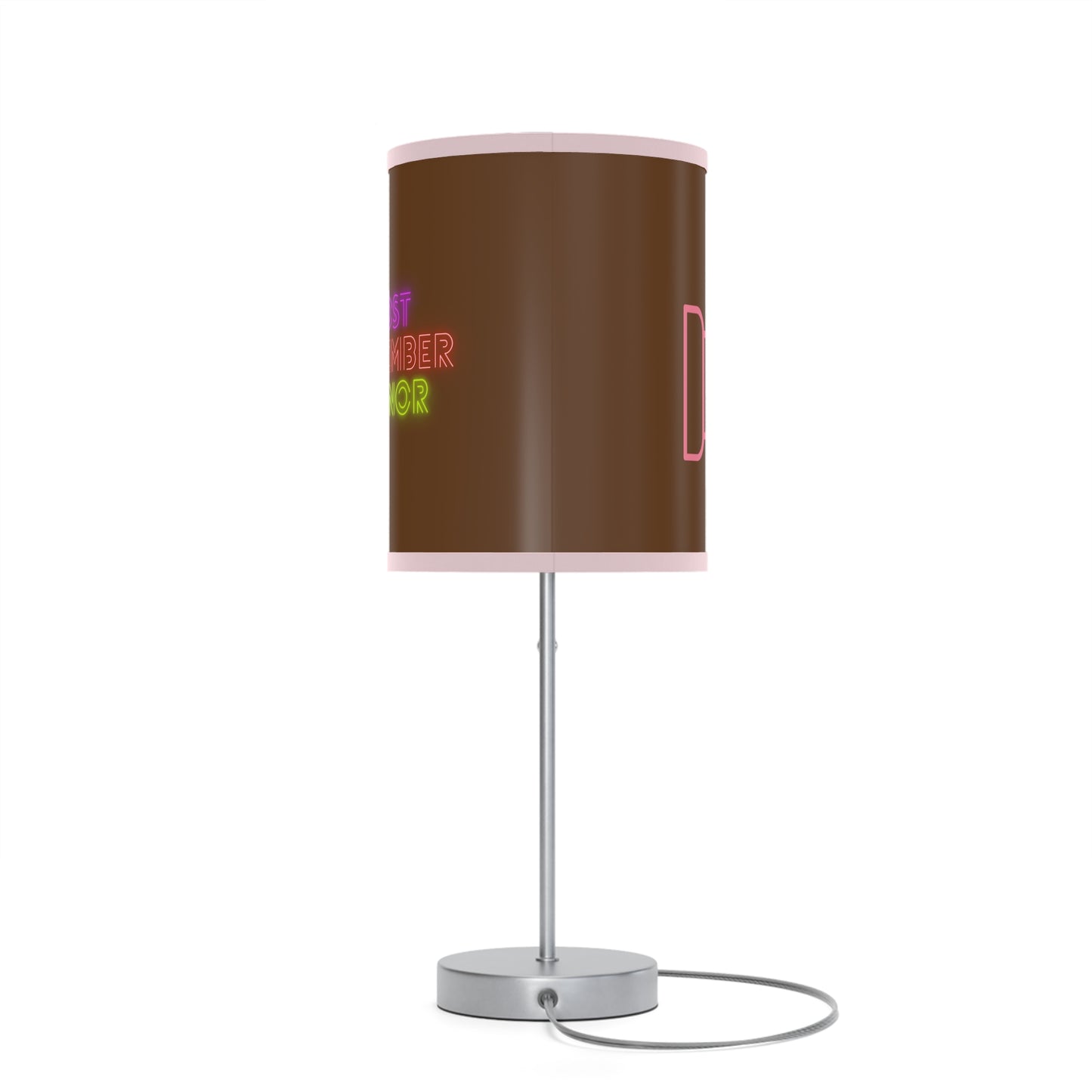 Lamp on a Stand, US|CA plug: Fight Cancer Brown